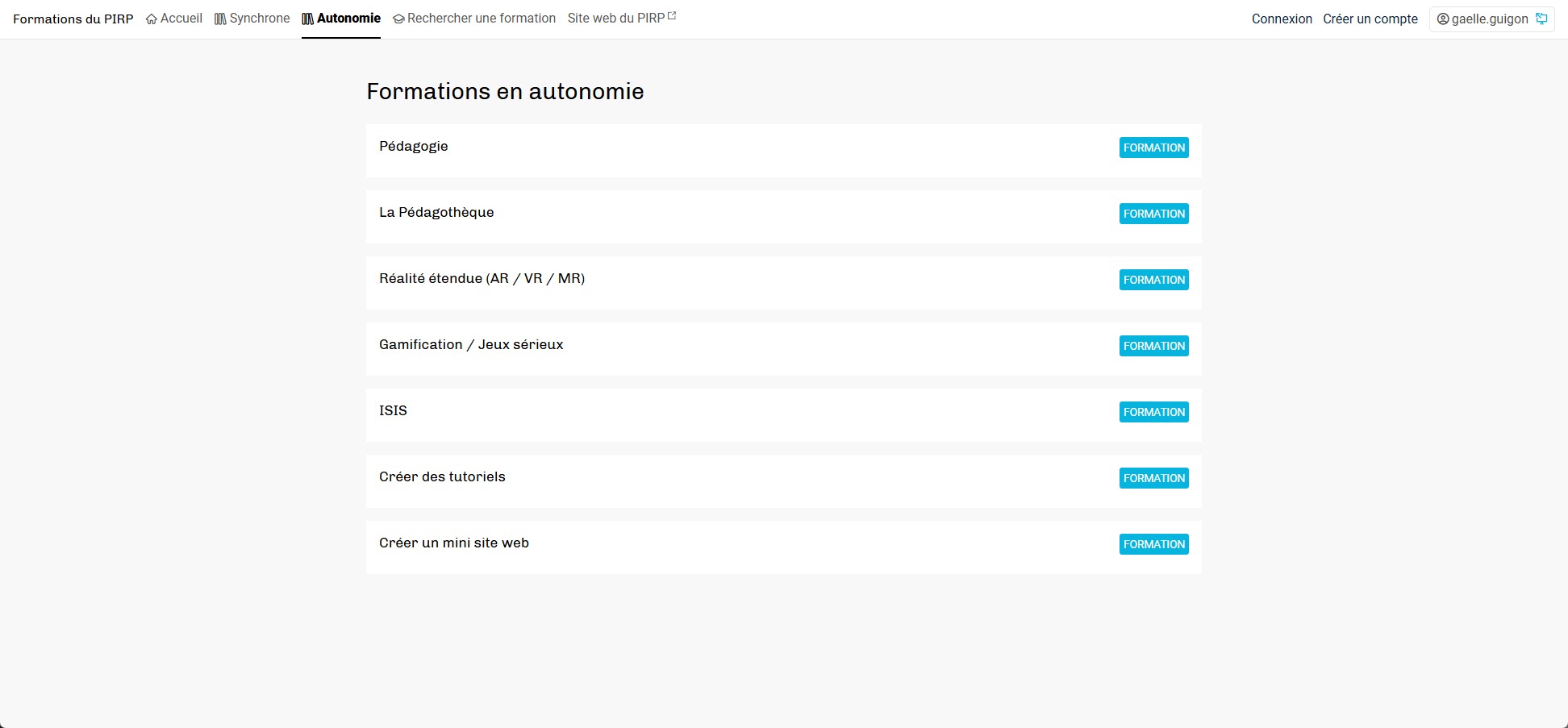 plateforme de formation